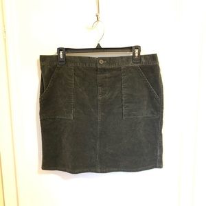 Motherhood Maternity Olive Green Corduroy Mini Skirt Medium M
